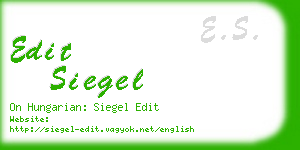 edit siegel business card